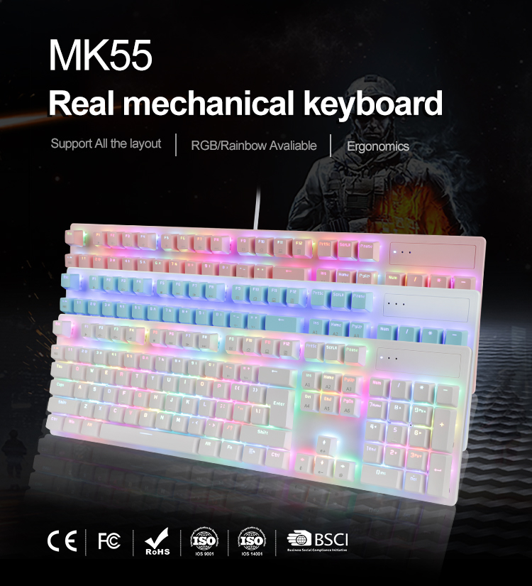 KY-MK55 Le clavier mécanique le plus compétitif version touches complètes 9
