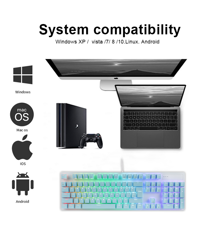 KY-MK55 Le clavier mécanique le plus compétitif version touches complètes 13