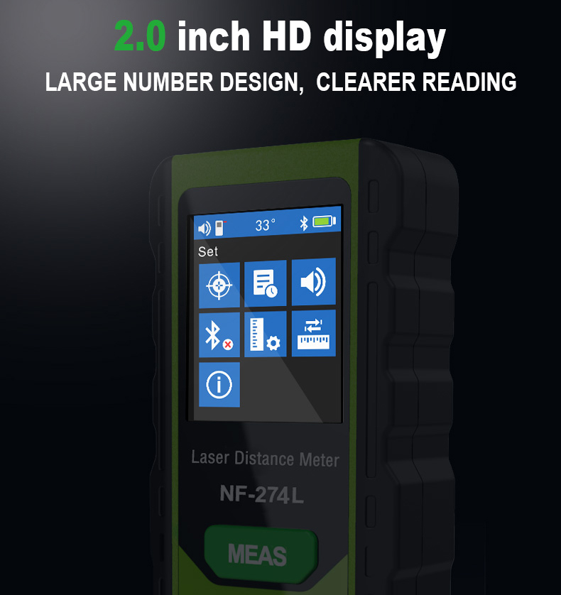 NF-274L Distance area volume measurement and digital level multiple functions Green laser 11