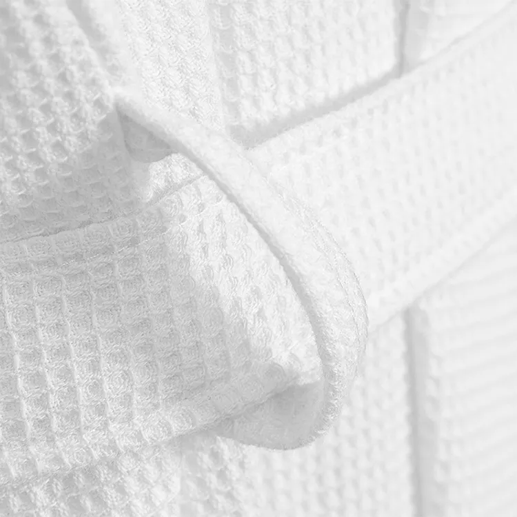 Best Best Hotel Robes to Buy 100% Cotton Waffle Material Suppliers for Hotels 4