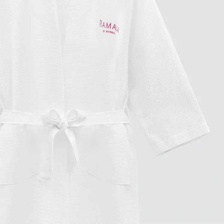 Best Best Hotel Robes to Buy 100% Cotton Waffle Material Suppliers for Hotels 3