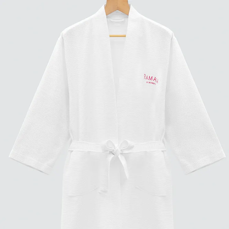 Best Best Hotel Robes to Buy 100% Cotton Waffle Material Suppliers for Hotels 2