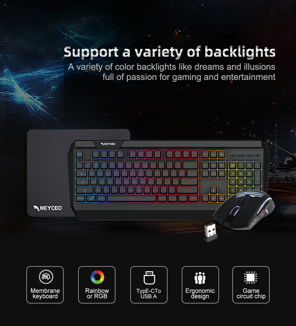 KY-7150 3 IN 1 wireless Gaming Combo 9