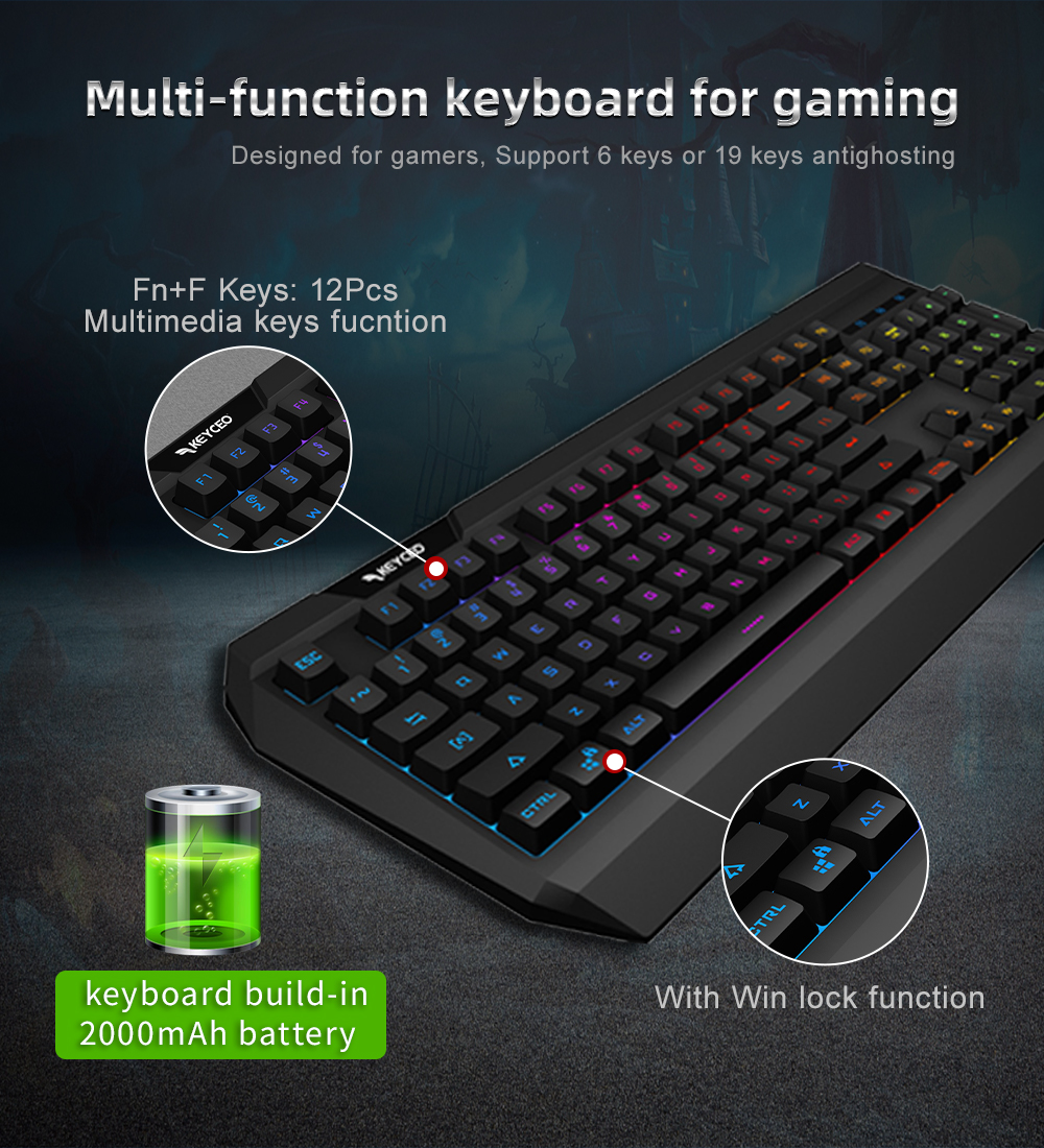 KY-7150 3 IN 1 wireless Gaming Combo 11