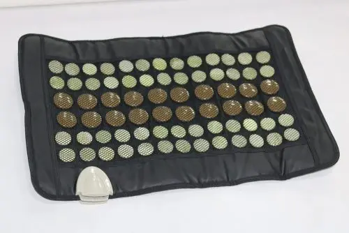 Almohadilla de calor de infrarrojos lejanos UTK para alivio del dolor de espalda, almohadilla térmica de jade natural y turmalina con certificación CE, controlador inteligente, función de memoria, cierre automático, sincronización y ajuste de 6 temp pequeño Pro (23,5 X16) 2