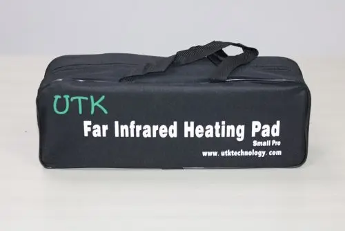 Almohadilla de calor de infrarrojos lejanos UTK para alivio del dolor de espalda, almohadilla térmica de jade natural y turmalina con certificación CE, controlador inteligente, función de memoria, cierre automático, sincronización y ajuste de 6 temp pequeño Pro (23,5 X16) 4
