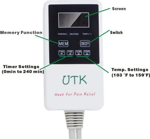 UTK Brand Heating Pad for Back Ache 6