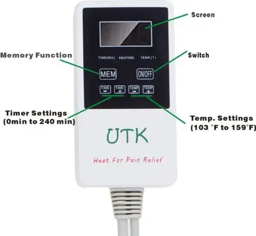 Custom Infrared Back Heating Pad UTK 8
