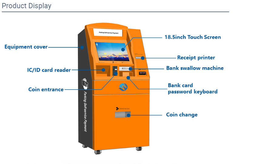 Parking Ir Touch Frame Payment Terminal Self Service Parking Payment Machine 5