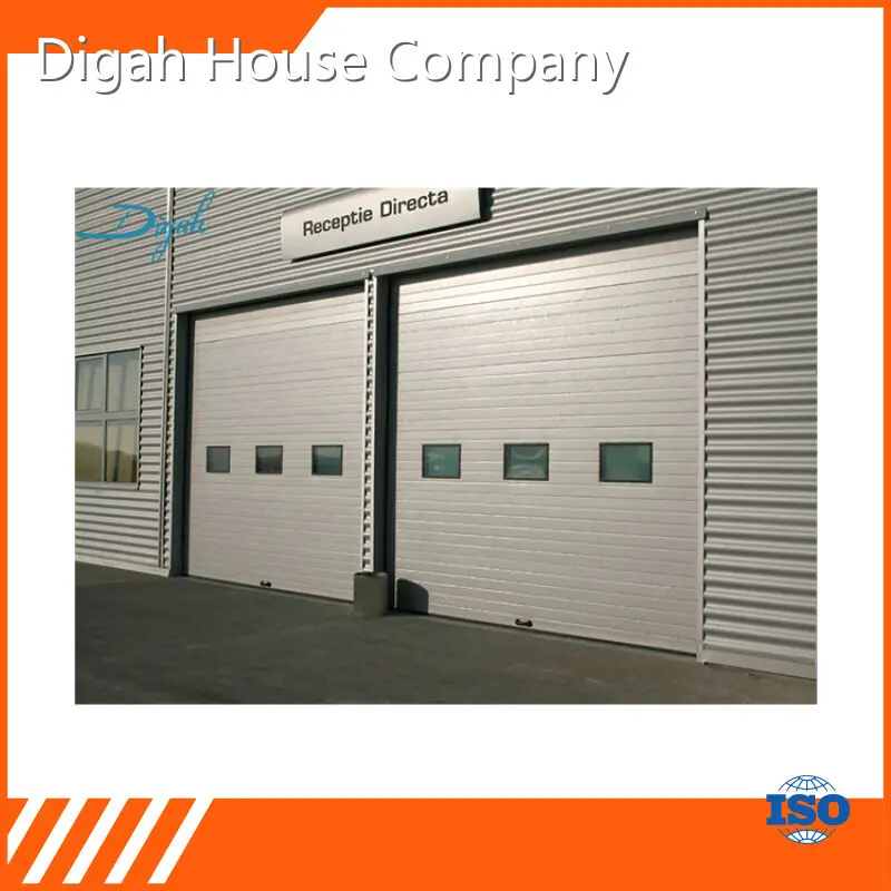 Aluminum Glass Folding Doors Aluminium Composite Panel+Steel Panel Digah Company 1