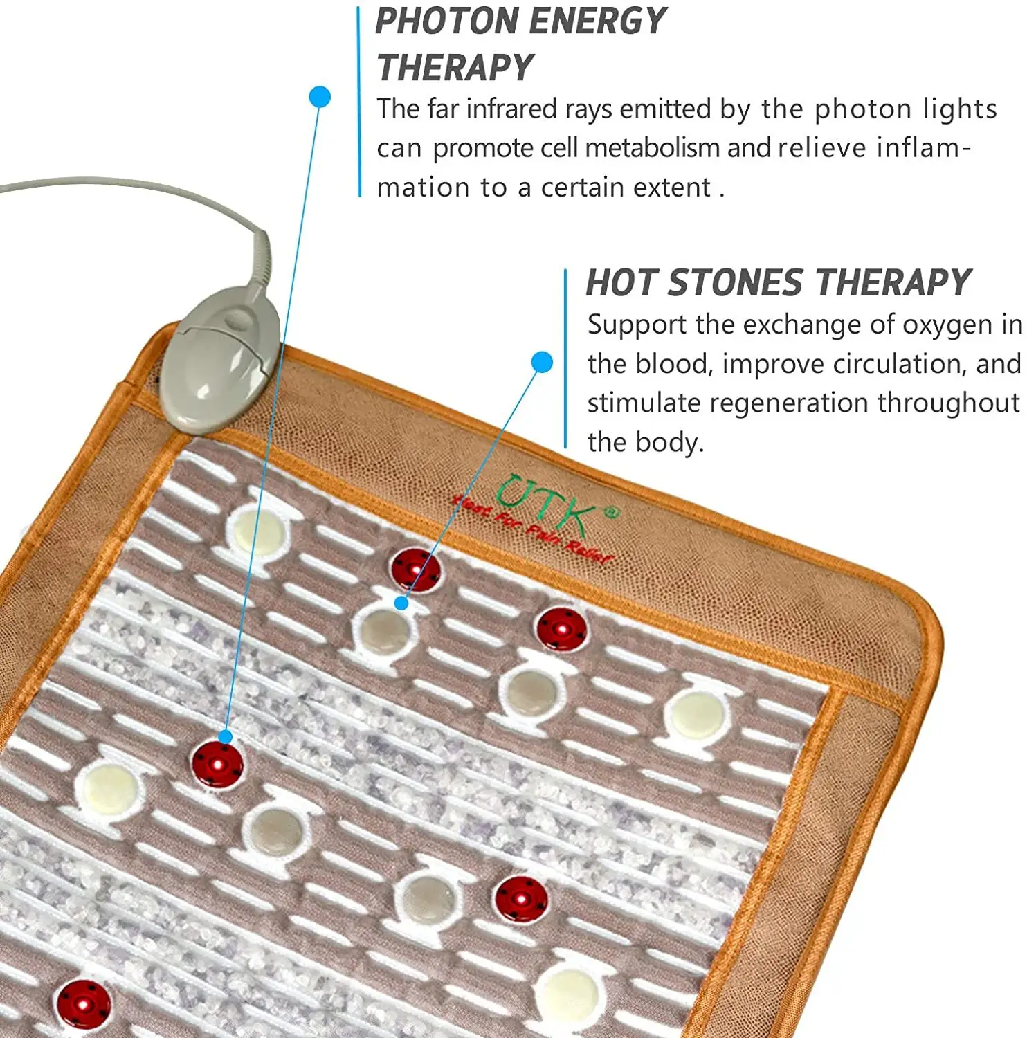 Jade Infrared Heating Pad Jade Stones UTK Company 2