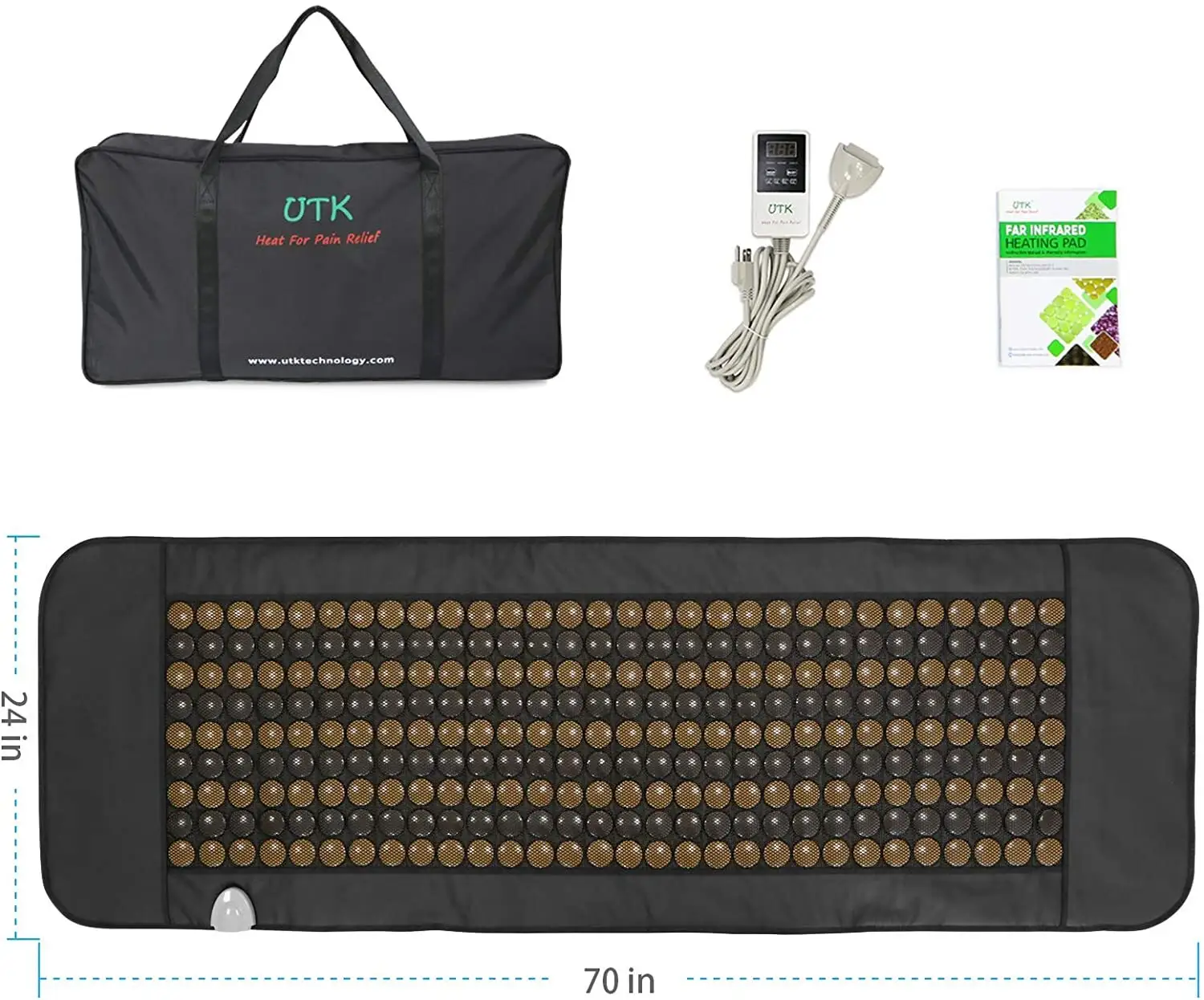 Jade Infrared Heat Pad Back Bulk Acquista pietre di tormalina UTK 8