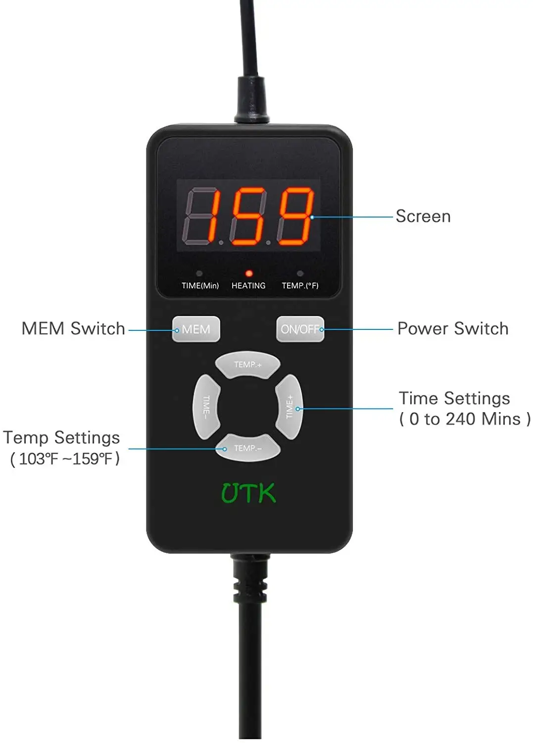 Custom Infrared Heated Mat UTK 8