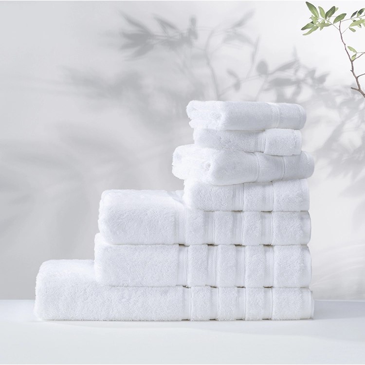 ELIYA Hot Selling Luxury Comfortable 100% Cotton Dobby Border Towel Set Bath Towel 1
