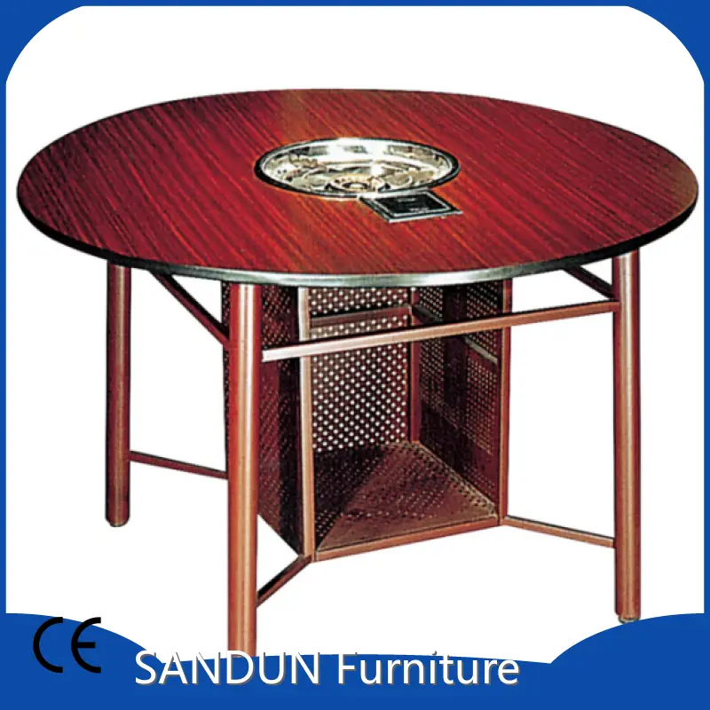 Hotel Banquet Restaurant Conference Meeting Event Party Hall Etc. Adjustable Folding Table SANDUN Furniture Brand 1