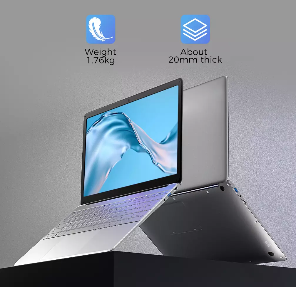 KUU A8S Pro 15.6 inch 1920*1080 IPS Screen Silver Intel J4125 Processor Up to 2.7Ghz Office Notebook 17