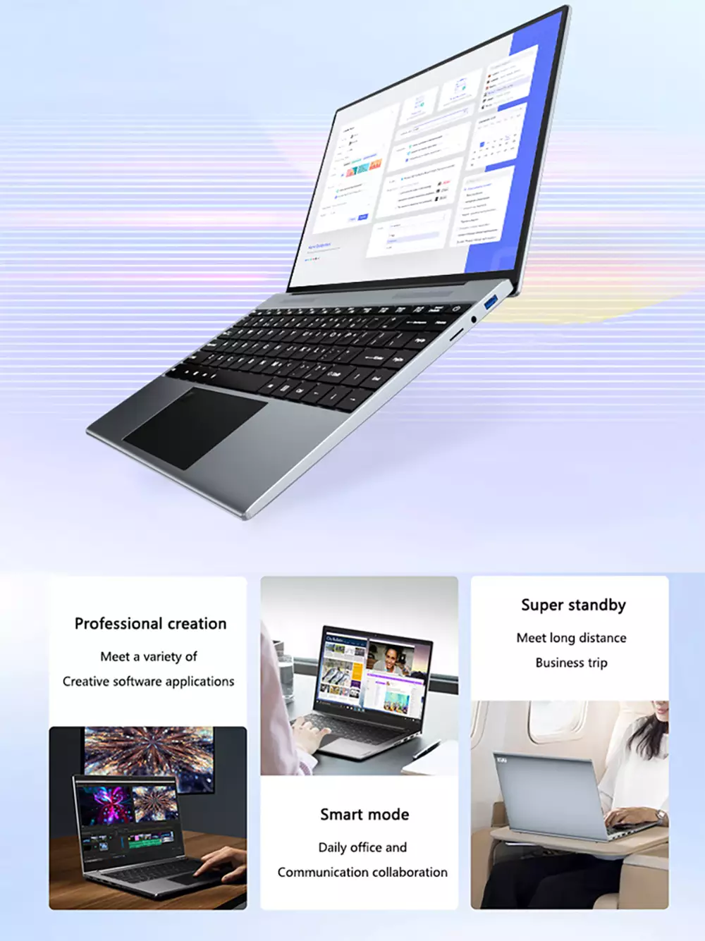 KUU Yobook pro Laptop Metal 13.5 inch 3K IPS Screen Intel Celeron N4120 Windows10 pro Office Laptop 20