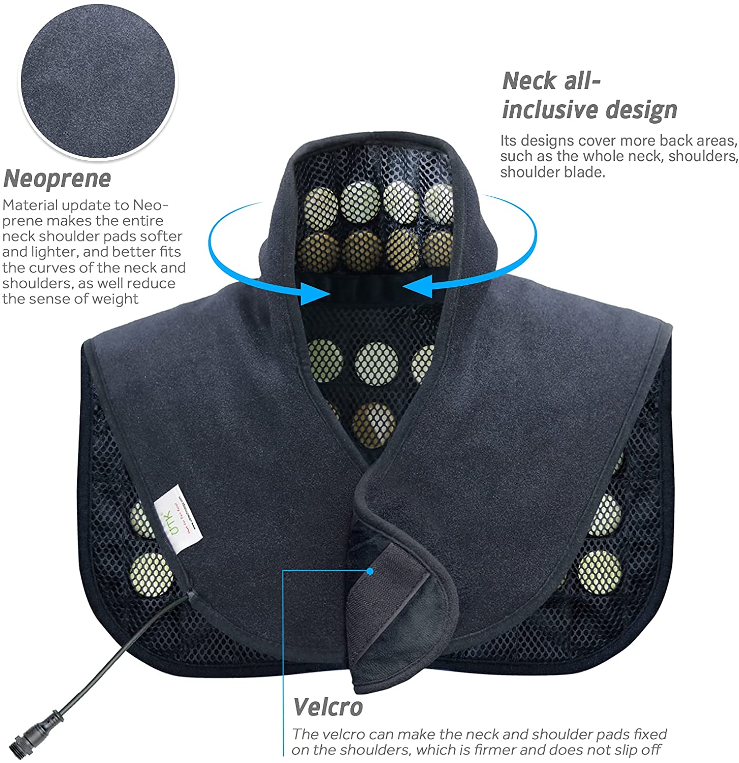 Thérapie par la lumière infrarouge UTK pour le soulagement de la douleur, moyen, cou et épaule | Coussin chauffant UTK 3
