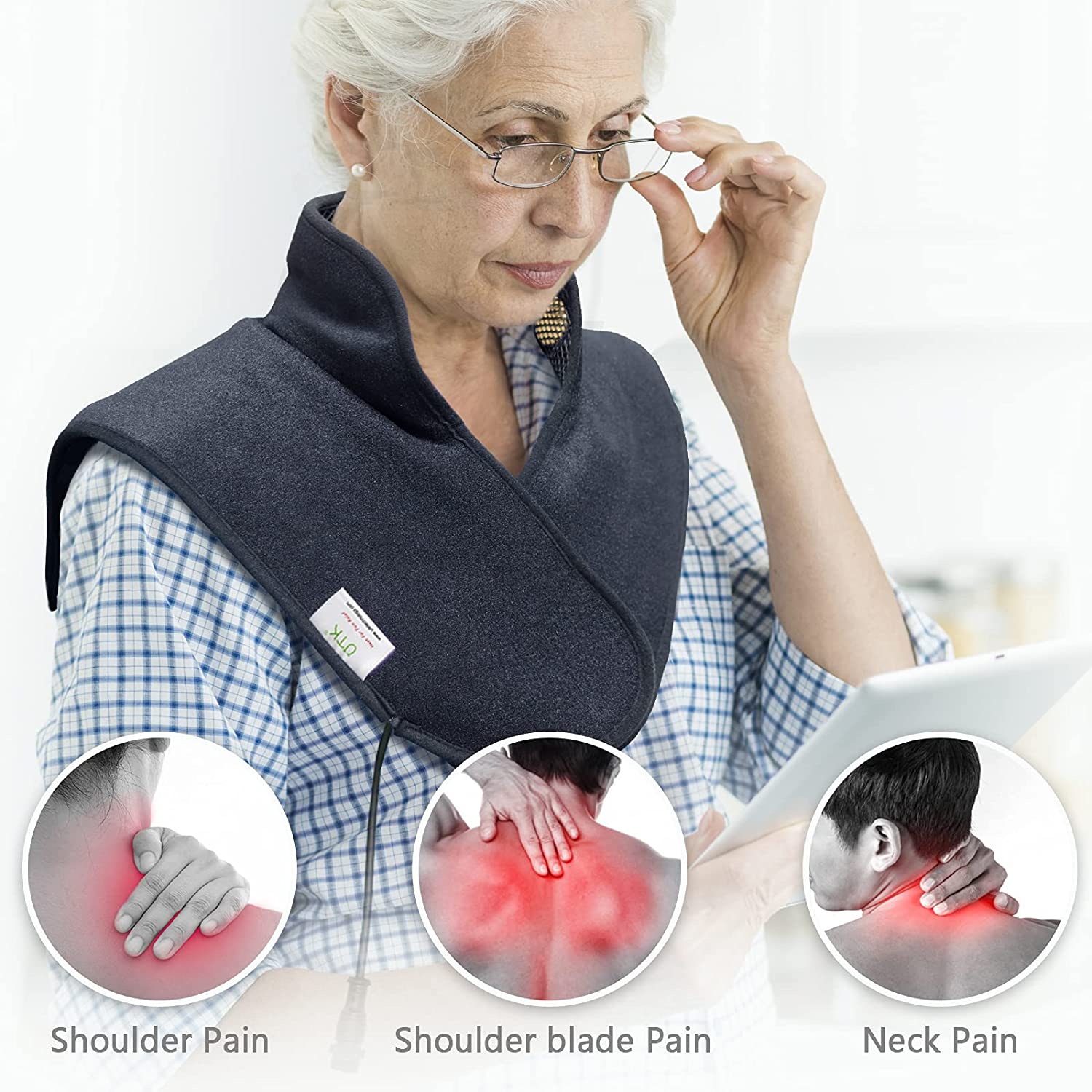 UTK Far Infrared Heating Wrap Pad for Neck and Shoulder