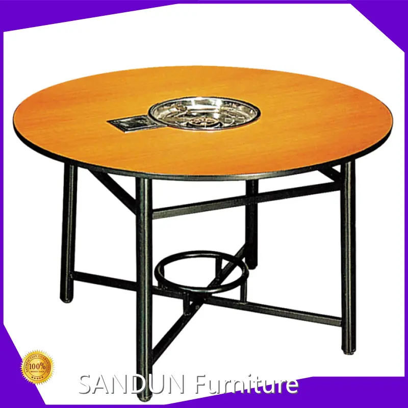 FOSHAN / GUANGZHOU /SHENZHEN SANDUN Furniture Brand Round Plastic Tables Supplier 1