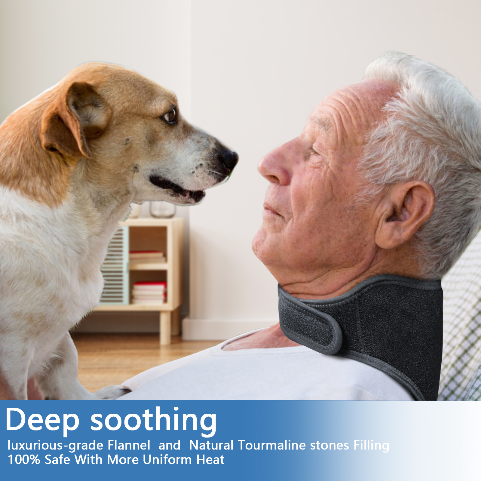 New Design UTK far Infrared Electric Weighted Neck Heating Pad with