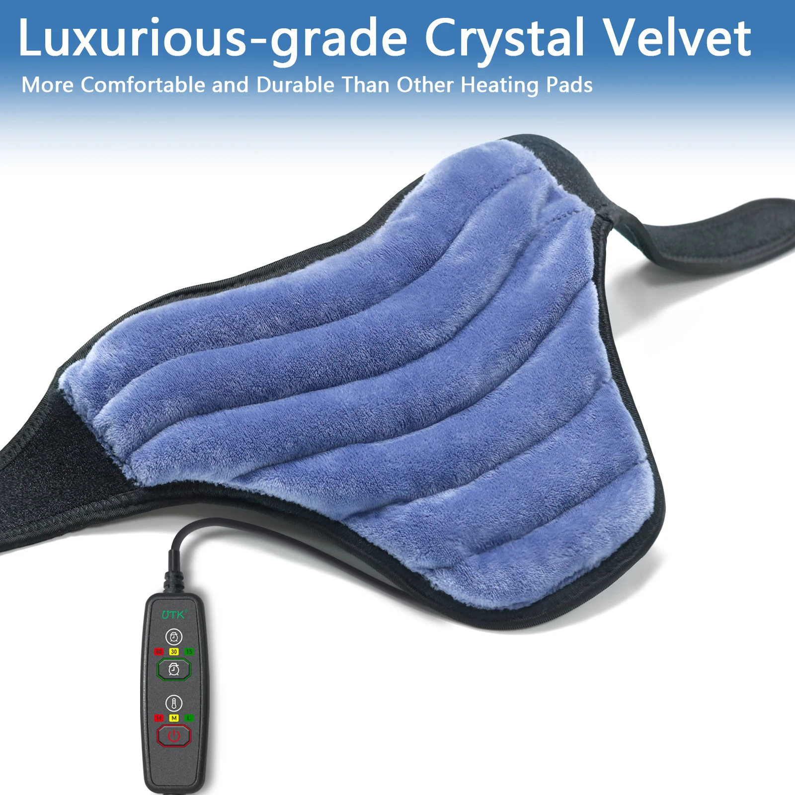 StartWarm Far Infrared Weighted Neck Heating Pad with Tourmaline Beads 11