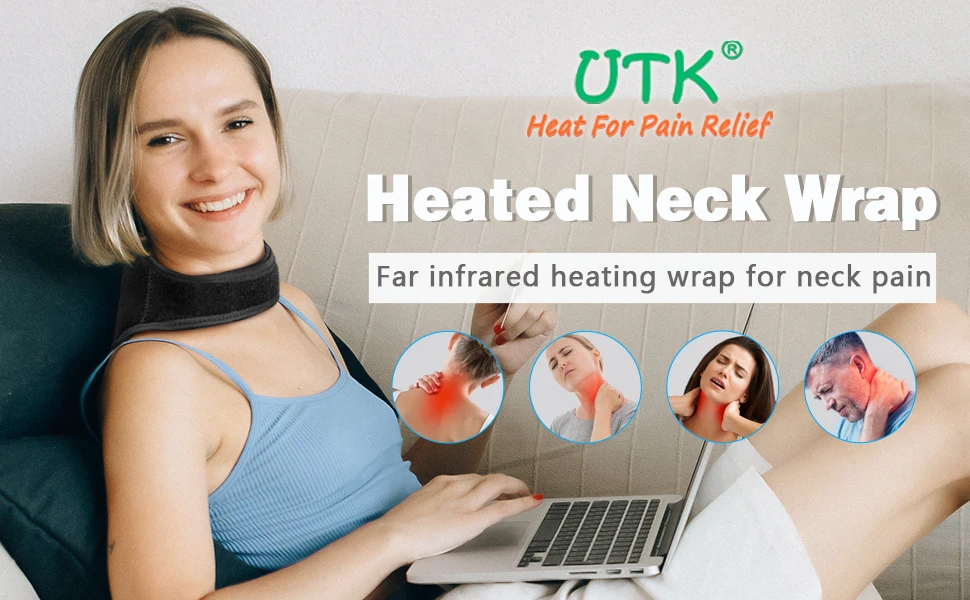 StartWarm Far Infrared Weighted Neck Heating Pad with Tourmaline Beads 12