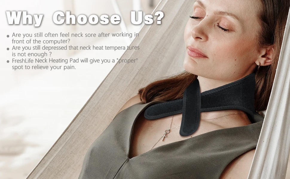 StartWarm Far Infrared Weighted Neck Heating Pad with Tourmaline Beads 13