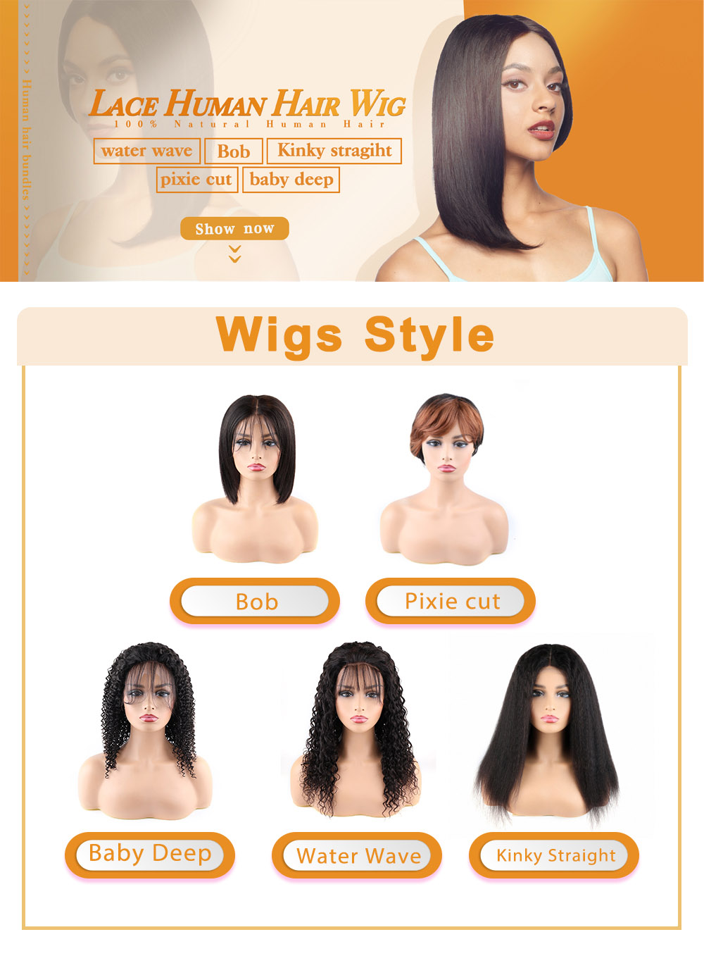 Bliss 4x4 Lace Clousre Water Wave Hair Wig 180% Central Part OT1B/30 6