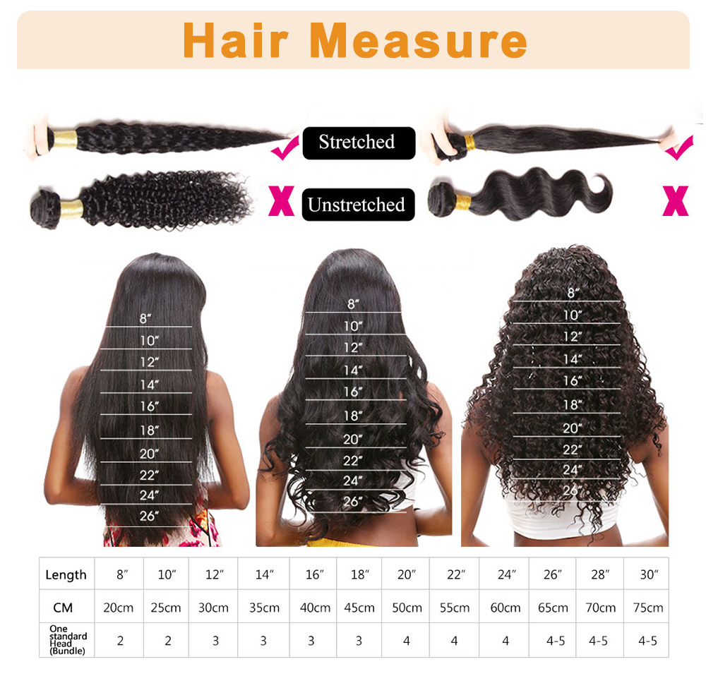 Bliss 4x4 Lace Clousre Water Wave Hair Wig 180% Central Part OT1B/30 7