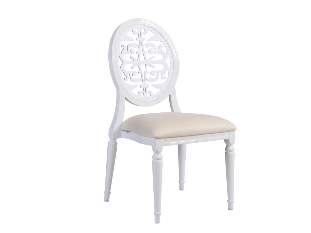 Modern aluminum banquet / wedding chair with flower acrylic back YL1274 Yumeya 1
