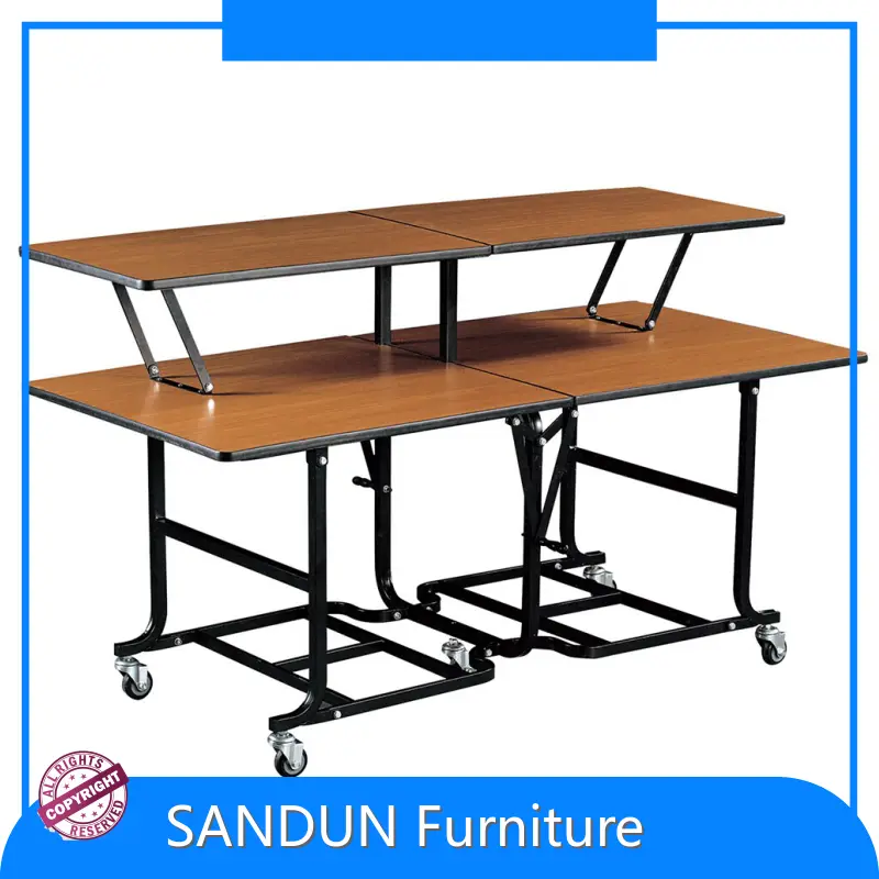 Adjustable Folding Table Hotel Banquet Restaurant Conference Meeting Event Party Hall Etc. by SANDUN Furniture 1
