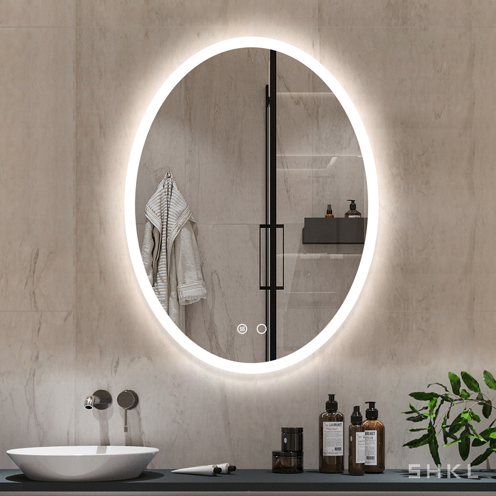 Oval Backlit Bathroom Mirrors SHKL BM770