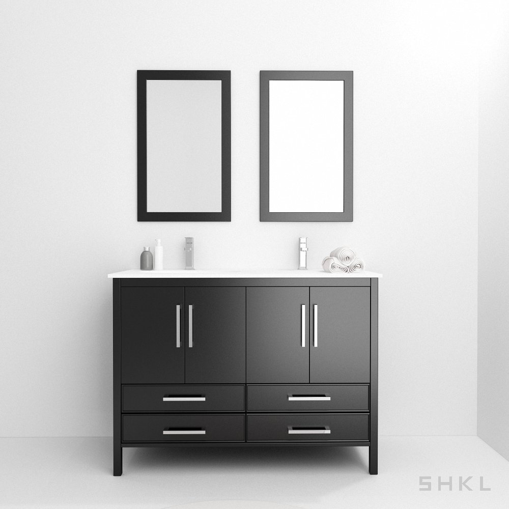 American Black Freestanding Bathroom Vanity SHKL BV572E