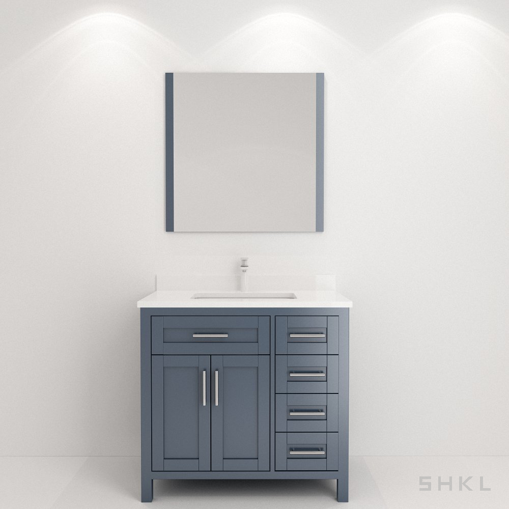 Blue Plywood Bathroom Vanity SHKL BV158D