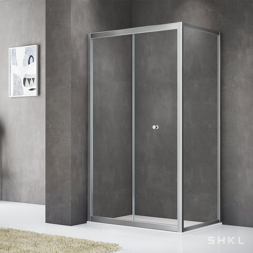 Aluminum Framed Folding Glass Shower Doors SHKL SD37