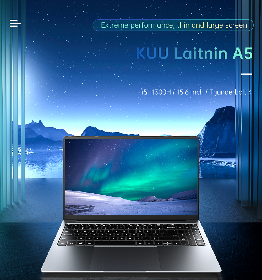 KUU A5 I5-11300H up to 4.4GHz 15.6 inch 1080*1920 IPS Screen 16GB RAM 512GB SSD Win 10 PRO 7