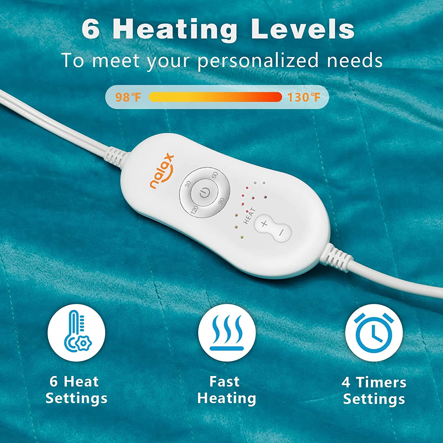 UTK Brand Full Body Ultra Soft Crystal Velvet Custom Shoulder Heating Pad Costco 6