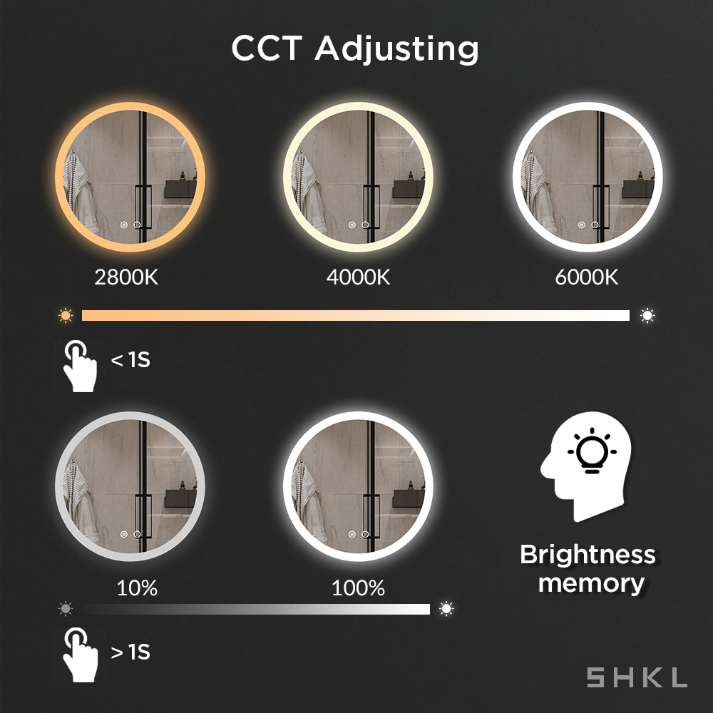 Bluetooth Bathroom Vanity Mirror with Lights SHKL BM701