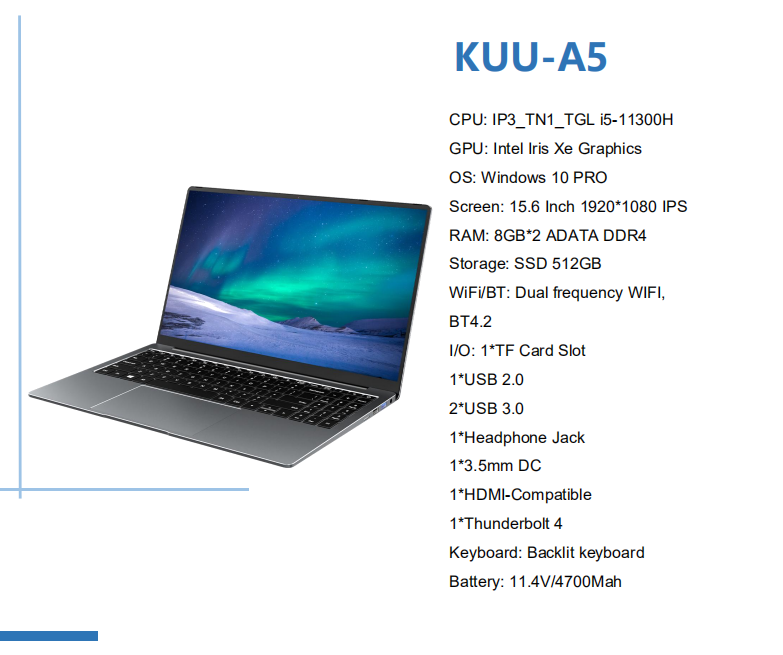 Kuu Laitnin A5 Is Equipped With Thunderbolt 4 Interface: Supports Dual 4k Output 9