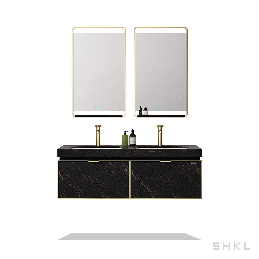 Mueble de baño flotante con lavabo simple o doble SHKL BC730 1