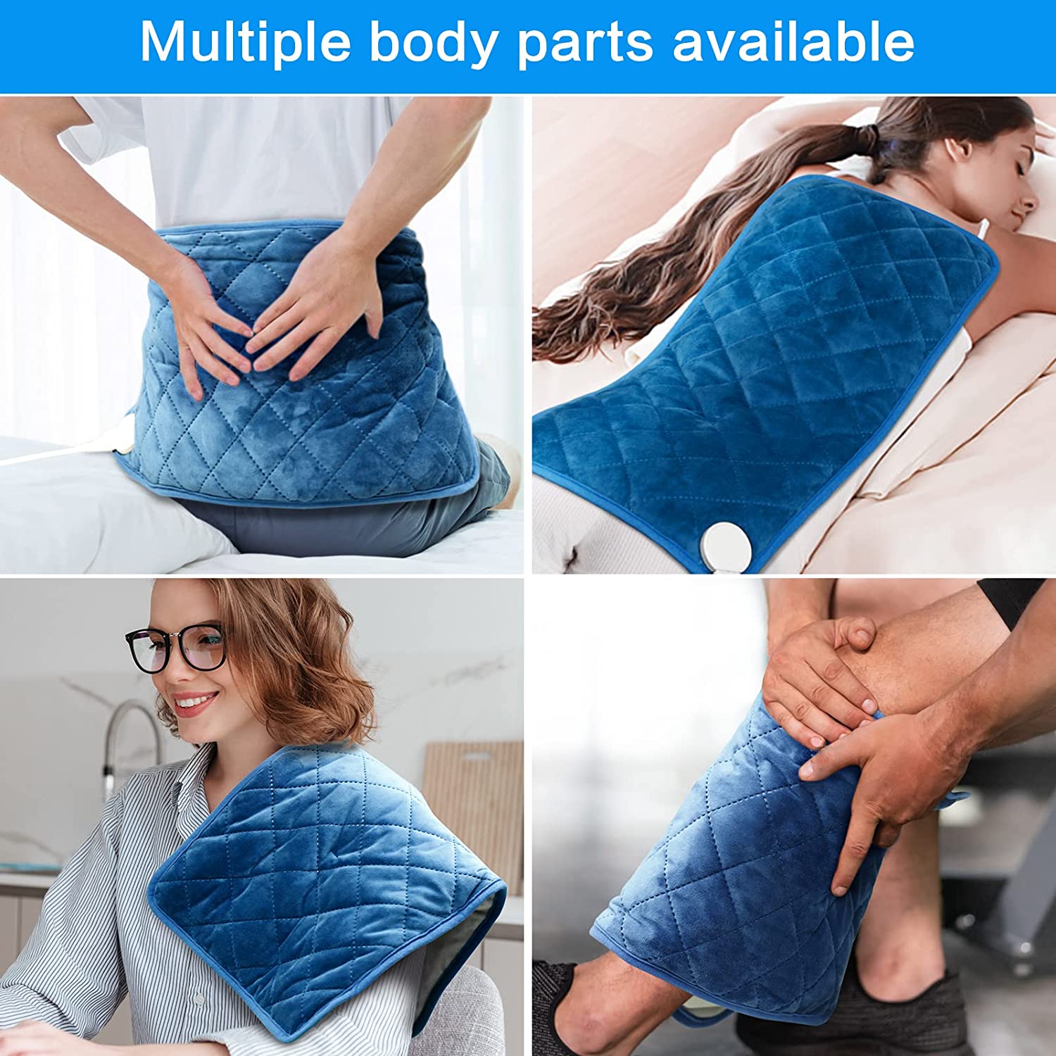 UTK Brand Ultra Soft Crystal Velvet Back Medium Low Back Pain Heizkissen 8
