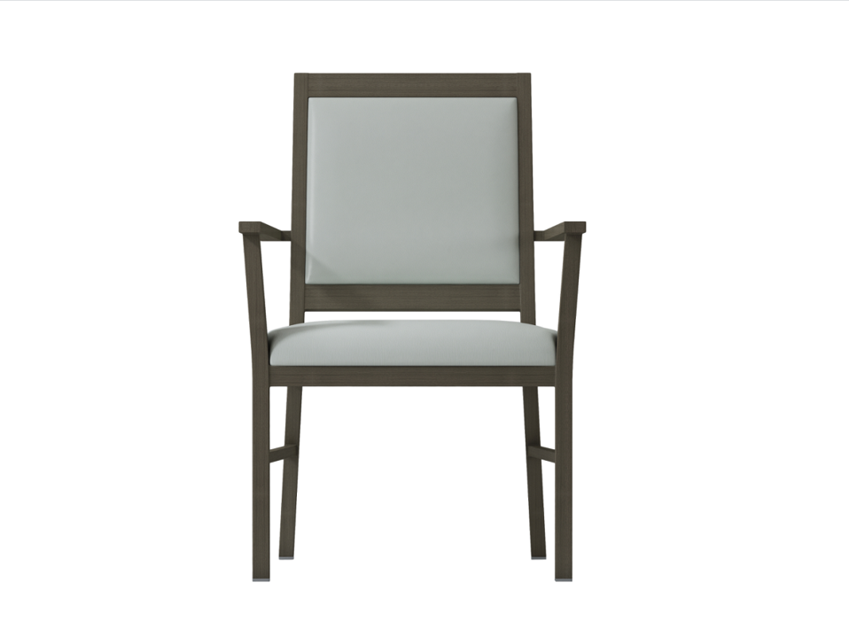 木纹铝制餐椅 YW5617 Yumeya