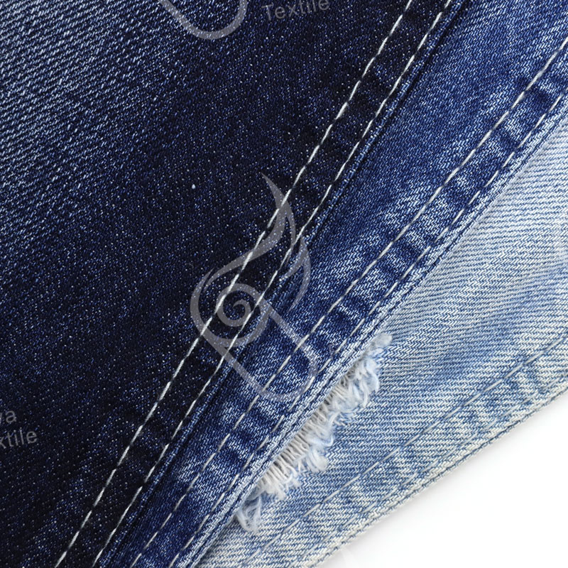 136A-4 100%Cotton OE Dark Indigo denim fabric for woman jeans 8