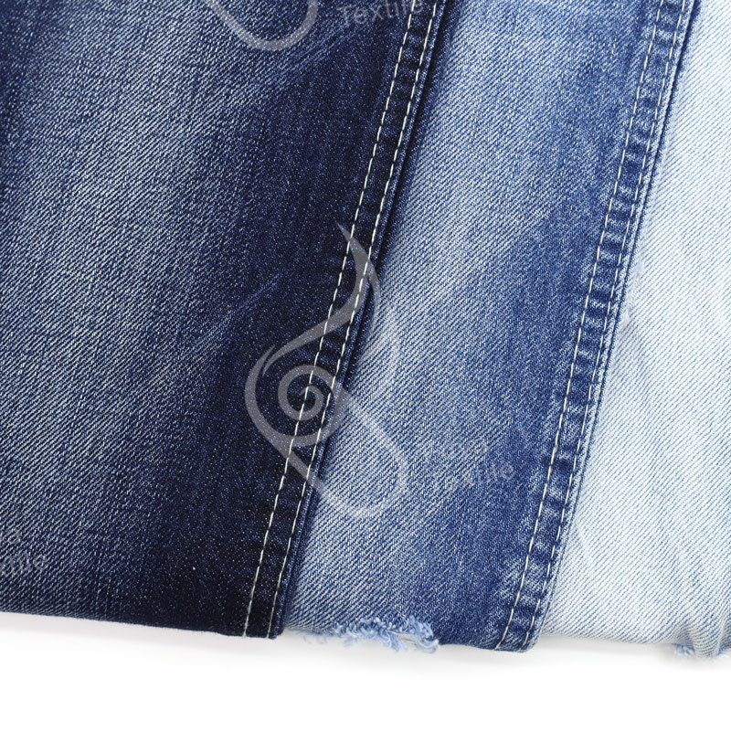 136A-4 100%Cotton OE Dark Indigo denim fabric for woman jeans 10