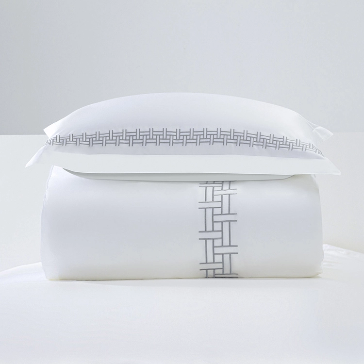 Eliya Hotel Home Bedroom 100% Cotton White Pillows Embroidered Pillows 1