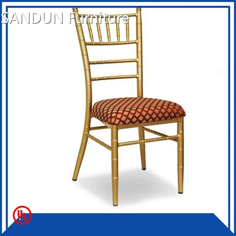 SAN DUN HIGH QUALITY STAINLESS STEEL GOLDEN PAINTING HOTEL WEDDING CHAIR YS-020 SANDUN Furniture 1