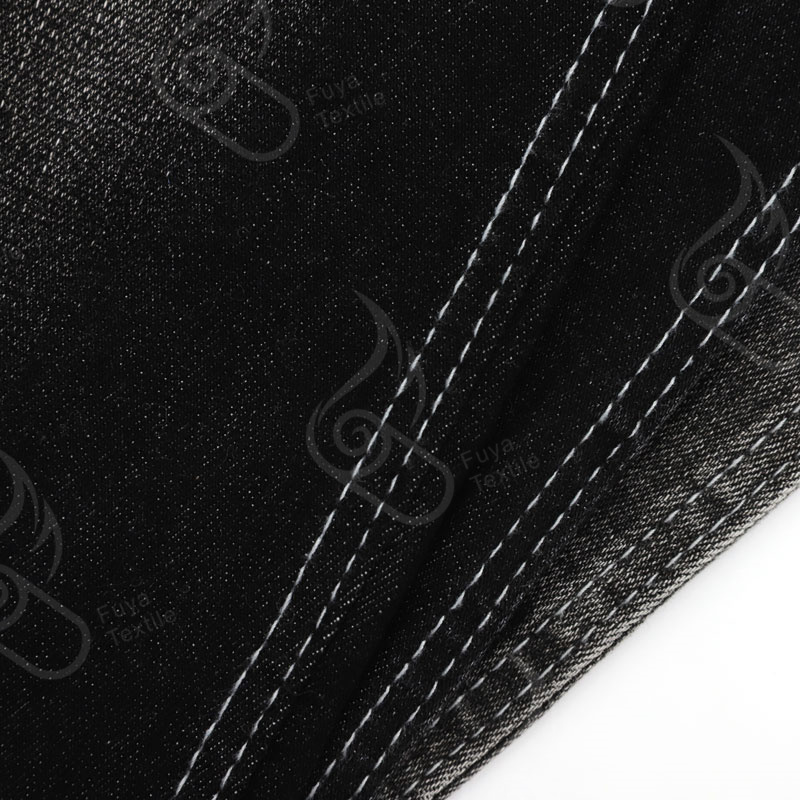 T8049# 91%cotton 7%polyester 2%spandex black denim fabric for kids 8