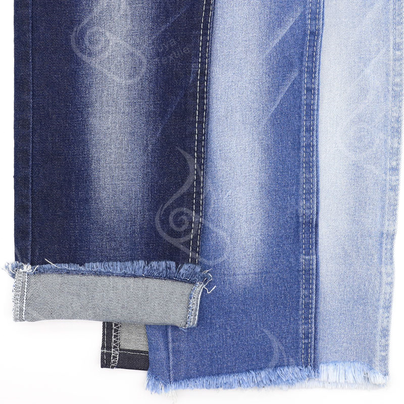 3009# 2022 Fashion 10oz Dark Indigo Denim Fabric For Women Jeans 7