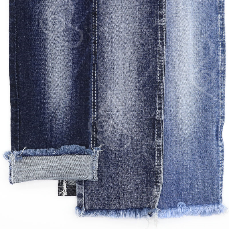 1931# Classic 98cotton 2spasnex indigo stretch jeans material for women 7